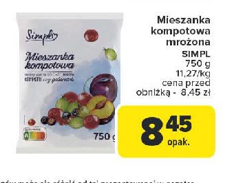 Mieszanka kompotowa Simpl promocja w Carrefour