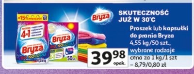 Proszek lub kapsułki do prania Bryza promocja w Auchan
