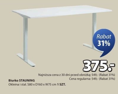 Biurko STAUNING promocja w Jysk