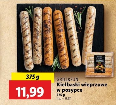 Kiełbaski grillowe mix Grill and fun promocja