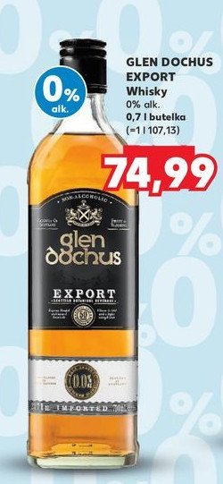 Whisky Glen dochus export promocja