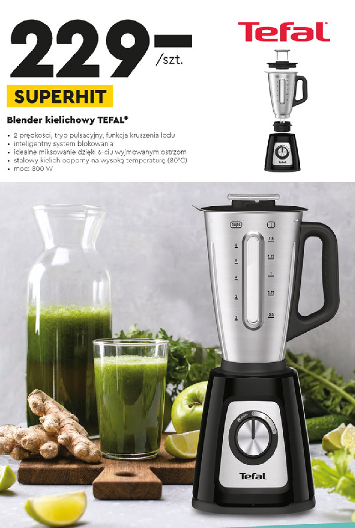 Blender kielichowy Tefal promocja