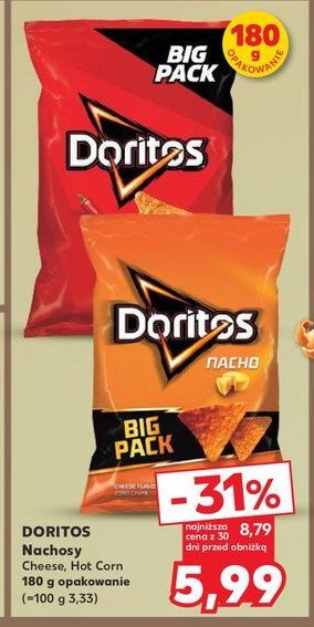 Chipsy hot corn Doritos Frito lay doritos promocja w Kaufland