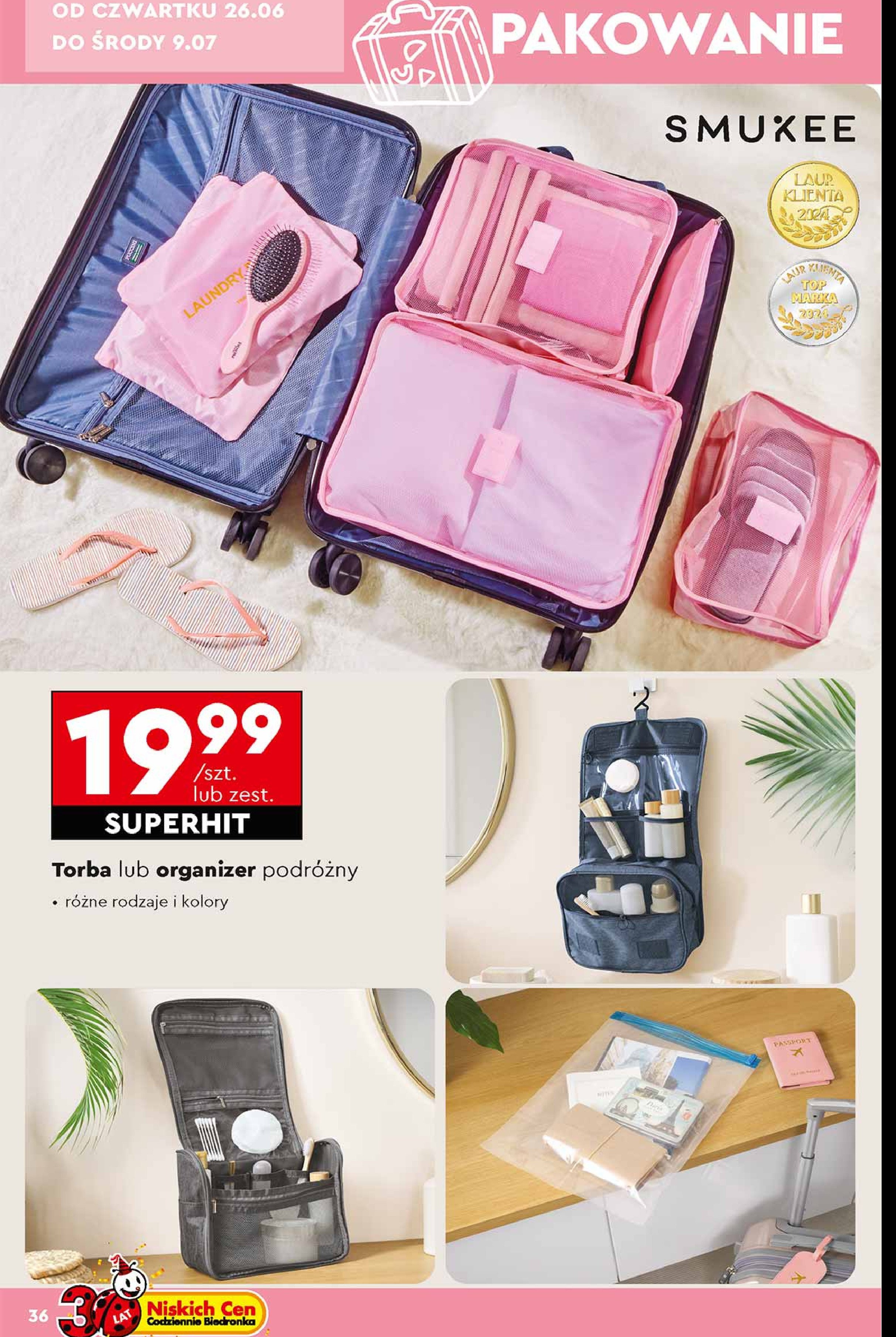Torba podróżna Smukee promocja w Biedronka