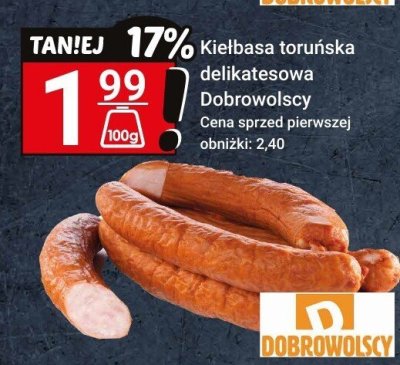 Kiełbasa toruńska delikatesowa Dobrowolscy promocja w Hitpol