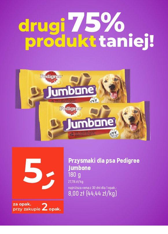 Przysmak dla psa medium Pedigree jumbone promocja