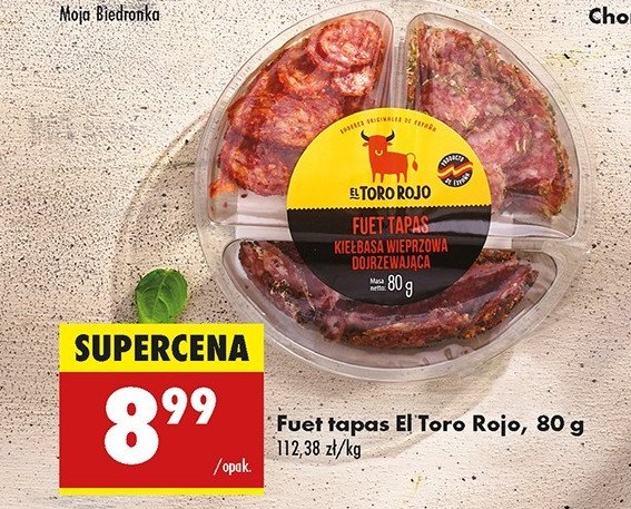 Fuet tapas El toro rojo promocja w Biedronka