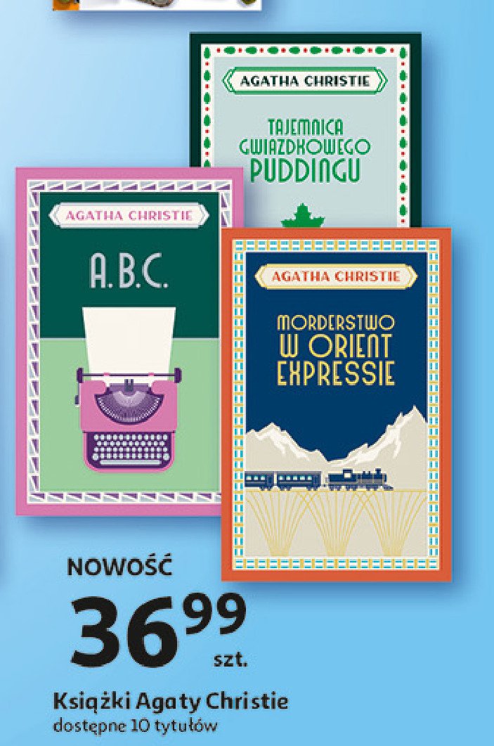 Agata christie "tajemnica gwiazdkowego puddingu" promocja w Auchan