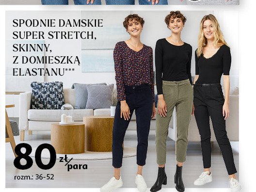 Spodnie damskie Auchan inextenso promocja