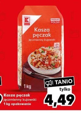 Kasza pęczak jęczmienny kujawski K-classic promocja