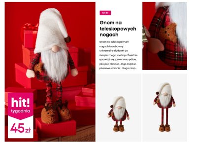 Gnom na teleskopowych nogach promocja w Pepco