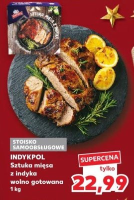 Sztuka mięsa z indyka wolno gotowana 1 kg promocja w Kaufland