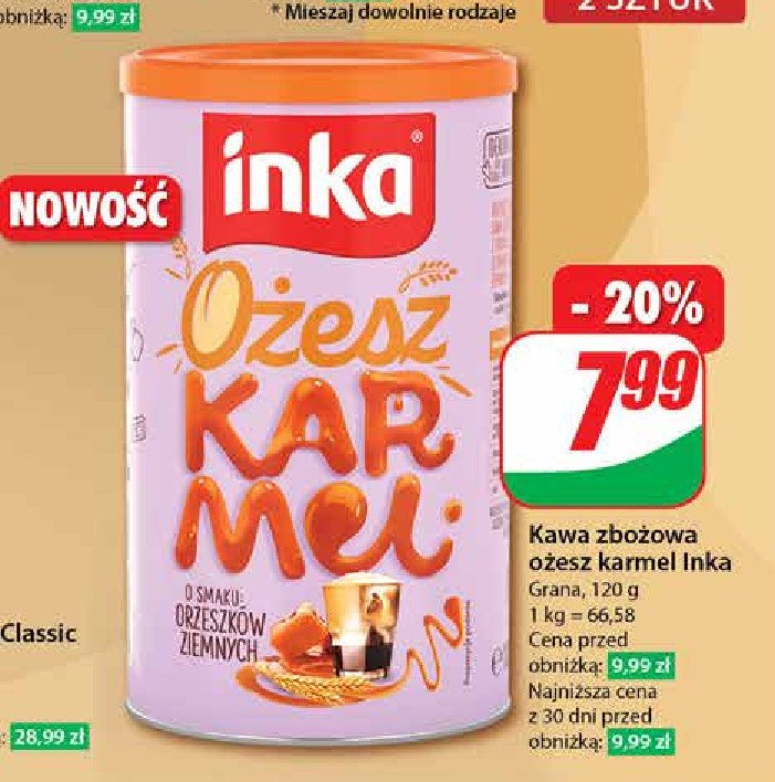 Kawa ożesz karmel Inka dobra w swej naturze promocja