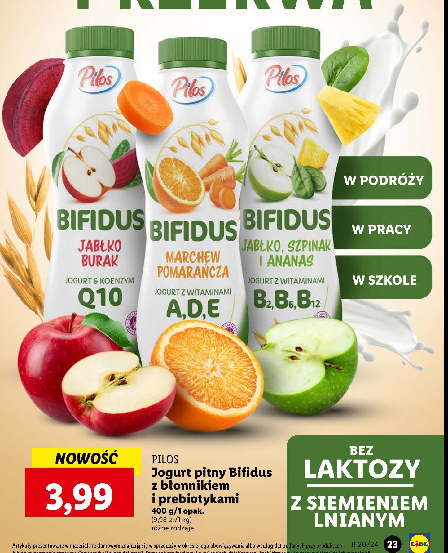 Jogurt jabłko burak Pilos promocja