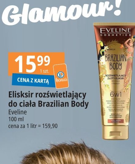 Eliskir do twarzy i ciała 6w1 Eveline brazilian body promocja