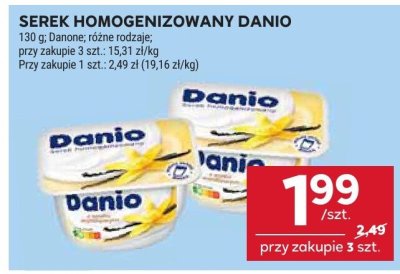 Serek homogenizowany Danio promocja w Stokrotka