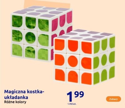 Magiczna kostka-układanka Różne kolory promocja w Action