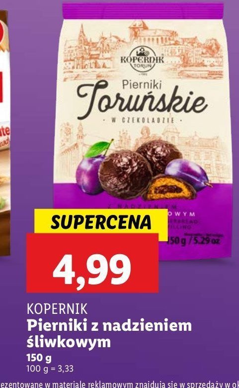 Pierniki w czekoladzie z nadzieniem 艣liwkowym Kopernik promocja