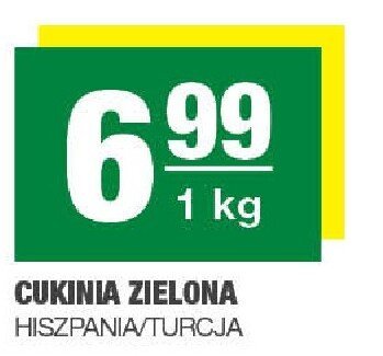 Cukinia zielona Hiszpania/Turcja promocja w SPAR