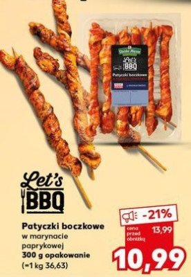 Patyczki boczkowe w marynacie paprykowej K-classic let's bbq promocja