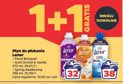 Płyn do płukania Lenor 1+1 gratis promocja w Netto