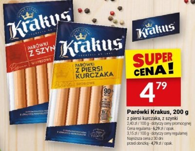 Parówki Krakus, 200 g promocja w Twój Market