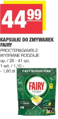 Kapsu艂ki do zmywarek Fairy promocja w SPAR