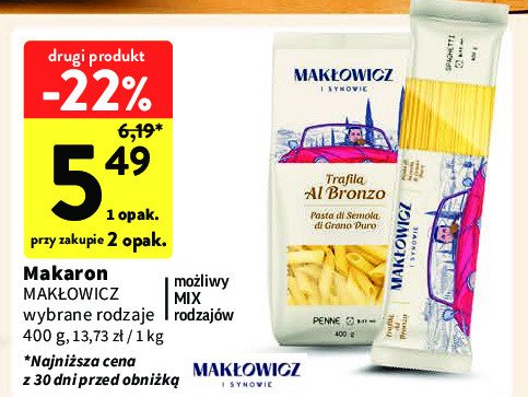 Makaron penne Makłowicz i synowie promocja