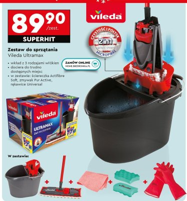 Zestaw do sprzątania Ultramax promocja w Biedronka