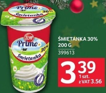 Śmietanka Prime 30% 200 g różne rodzaje promocja w Selgros
