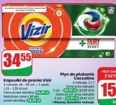 Płyn do płukania Coccolino promocja w Dino