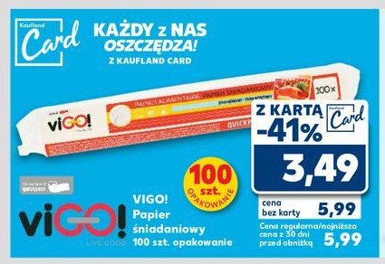 Papier śniadaniowy Vigo! promocja