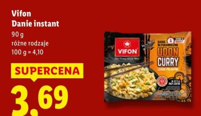 Danie instant 90 g różne rodzaje promocja w Lidl