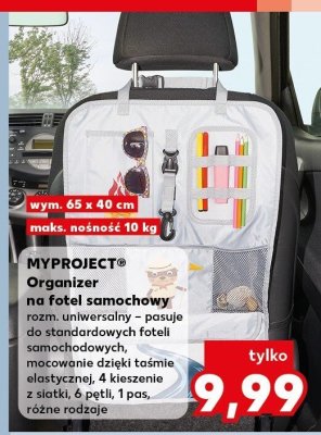 Organizer na fotel samochodowy  promocja w Kaufland