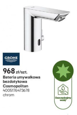 Bateria umywalkowa bezdotykowa GROHE Cosmopolitan 4005176473678 promocja w Castorama