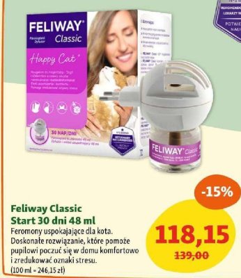 Feliway Classic Start 30 dni 48 ml promocja w MAXI ZOO