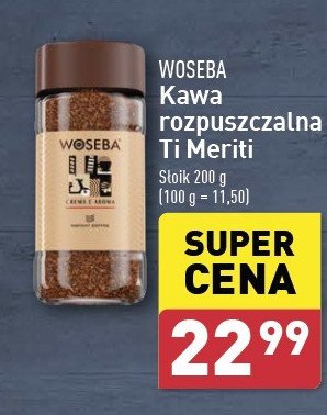 Kawa Woseba ti meriti crema e aroma promocja