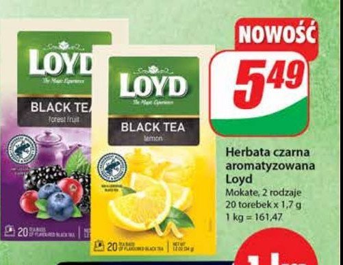 Herbata black lemon Loyd tea promocja