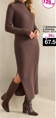 Sukienka z dzianiny promocja w Woolworth