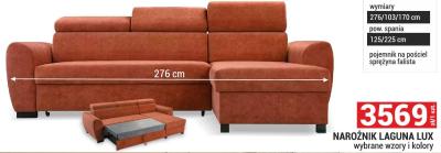 Narożnik LAGUNA LUX wybrane wzory i kolory promocja w Merkury Market