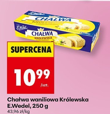 Chałwa waniliowa Królewska 250 g promocja w Biedronka