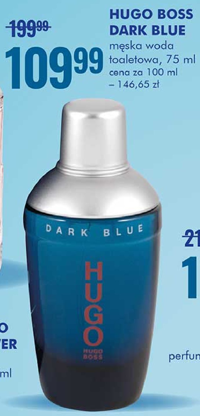 Woda toaletowa Hugo boss dark blue Hugo by hugo boss promocje