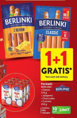 Parówki BERLINKI Classic promocja w Intermarche