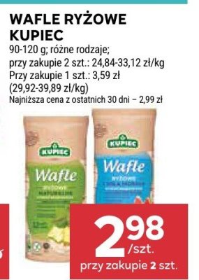 Wafle ryżowe Kupiec różne rodzaje promocja w Stokrotka