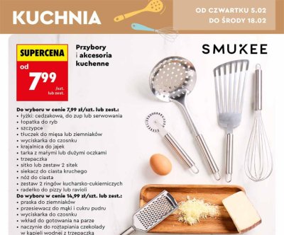 Przybory i akcesoria kuchenne, różne rodzaje promocja w Biedronka