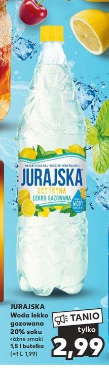 Woda cytrynowa Jurajska ze smakiem promocja