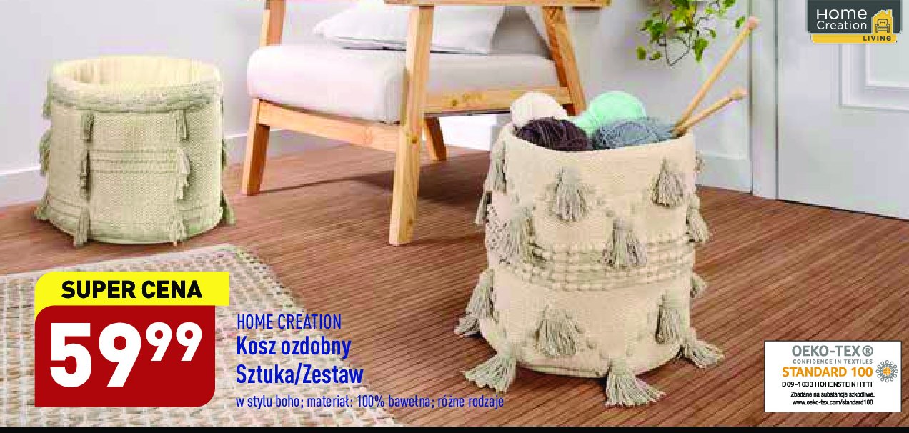 Kosz ozdobny Home creation promocja