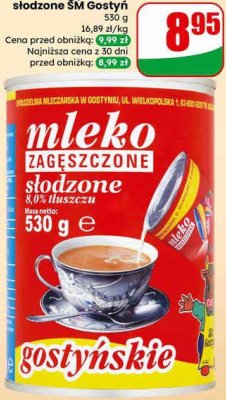 Mleko zagęszczone słodzone  promocja w Dino
