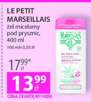 Żel pod prysznic aloes i kwiat jabłoni Le petit marseillais promocja