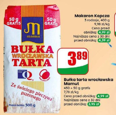 Makaron Kopcza Mamut promocja w Dino